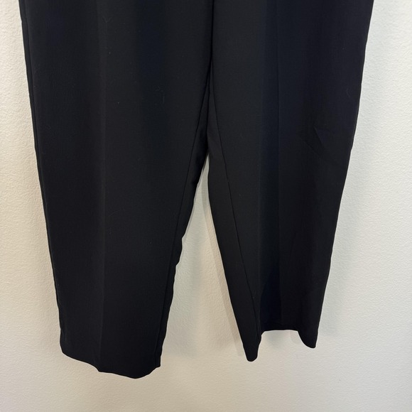 Aritzia Wilfred The Effortless Pant Women's Size 10 Black Pleated High Rise - Picture 3 of 16
